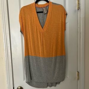 Dolan Orange & Gray Tunic with Pockets